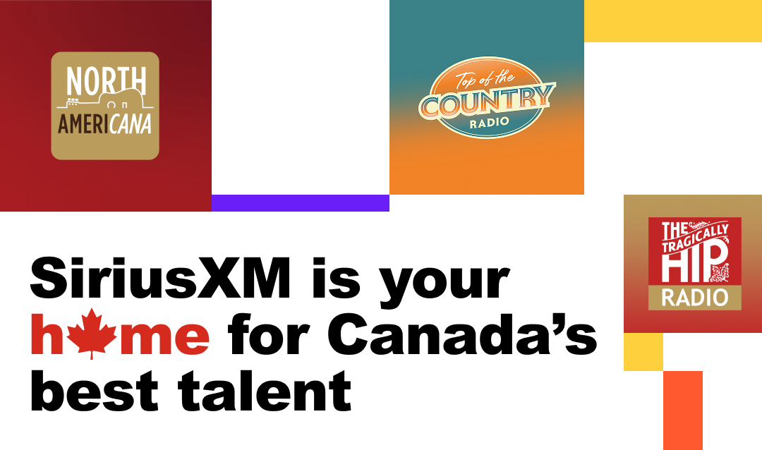 Variety of channels available on SiriusXM