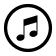 Music note icon